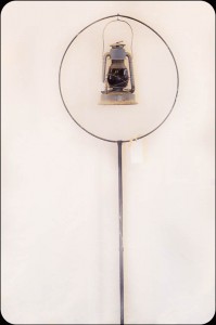 old lantern - lantern holder - antique lantern     