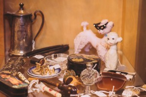 antique figurines and silver  