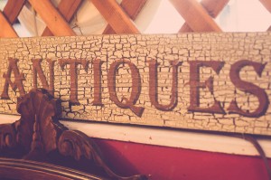 antique store booth banner          