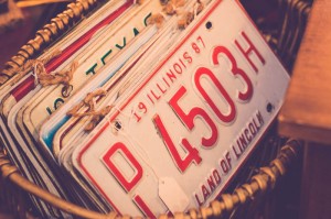 antique license plates         